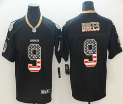 Nike New Orleans Saints #9 Drew Brees USA Flag Vapor Untouchable Authentic Stitched NFL Jersey