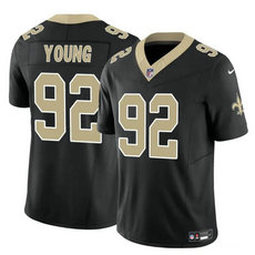 Nike New Orleans Saints #92 Chase Young Black 2023 F.U.S.E. Football Stitched Jersey