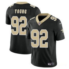 Nike New Orleans Saints #92 Chase Young Black 2024 Draft Vapor Untouchable Jersey