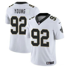 Nike New Orleans Saints #92 Chase Young White 2024 Draft Vapor Untouchable Jersey