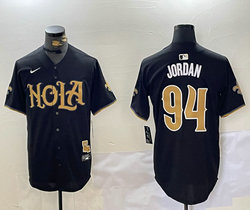 Nike New Orleans Saints #94 Cameron Jordan Black 2024 Joint Authentic Stitched baseball jersey