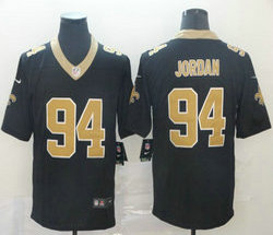 Nike New Orleans Saints #94 Cameron Jordan Black Vapor Untouchable Limited Authentic Stitched NFL Jersey