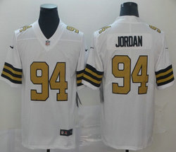 Nike New Orleans Saints #94 Cameron Jordan White Rush Limited Authentic Stitched NFL Jersey
