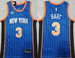 Nike New Yok Knicks #3 Josh Hart City 2023.24 Authentic Stitched NBA jersey