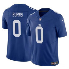 Nike New York Giants #0 Brian Burns Blue 2023 F.U.S.E. Football Stitched Jersey