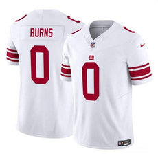 Nike New York Giants #0 Brian Burns White 2023 F.U.S.E. Football Stitched Jersey