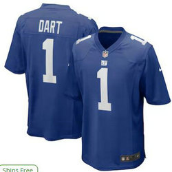 Nike New York Giants #1 Jaxson Dart Blue 2025 Draft Stitched NFL Jersey