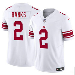 Nike New York Giants #2 Deonte Banks White Stitched Jersey