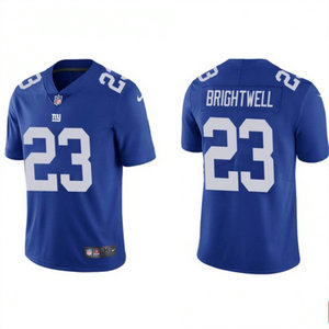 Nike New York Giants #23 Gary Brightwell Blue Vapor Untouchable Authentic Stitched NFL Jersey