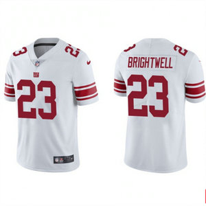 Nike New York Giants #23 Gary Brightwell White Vapor Untouchable Authentic Stitched NFL Jersey