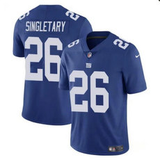 Nike New York Giants #26 Devin Singletary Blue Vapor Untouchable Football Stitched Jersey