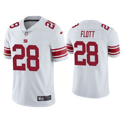 Nike New York Giants #28 Cordale Flott White Vapor Untouchable Authentic Stitched NFL Jersey