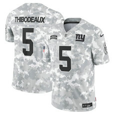 Nike New York Giants #5 Kayvon Thibodeaux 2024 Salute to Service Authentic Stitched NFL Jersey