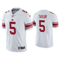 Nike New York Giants #5 Tyrod Taylor White Vapor Untouchable Limited Authentic Stitched NFL Jersey