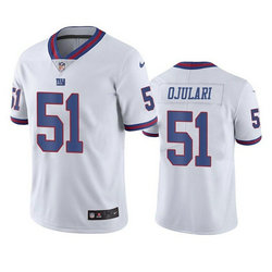 Nike New York Giants #51 Azeez Ojulari White Rush Authentic Stitched NFL Jersey