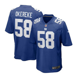 Nike New York Giants #58 Bobby Okereke Blue Vapor Untouchable Authentic Stitched NFL Jersey