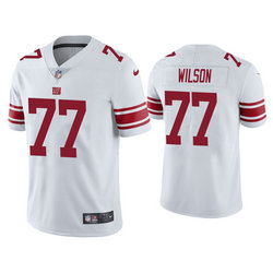 Nike New York Giants #77 Isaiah Wilson White Vapor Untouchable Limited Authentic Stitched NFL Jersey
