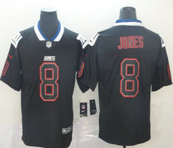 Nike New York Giants #8 Daniel Jones Lights Out Black Vapor Untouchable Authentic Stitched NFL jersey