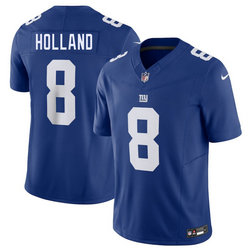 Nike New York Giants #8 Jevon Holland Blue Stitched Jersey