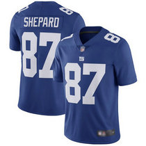 Nike New York Giants #87 Sterling Shepard Blue Vapor Untouchable Authentic stitched NFL jersey