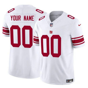 Nike New York Giants Custom White 2023 F.U.S.E Authentic Stitched NFL Jersey