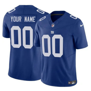 Nike New York Giants Customized Blue 2023 F.U.S.E Authentic Stitched NFL Jersey