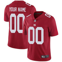 Nike New York Giants Customized Red Limited Vapor Untouchable Authentic Stitched NFL Jerseys
