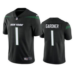 Nike New York Jets #1 Ahmad Gardner 2022 Black Vapor Untouchable Authentic Stitched NFL Jersey