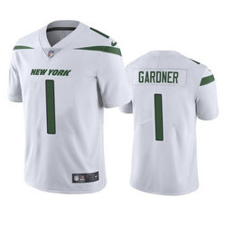 Nike New York Jets #1 Ahmad Gardner 2022 White Vapor Untouchable Authentic Stitched NFL Jersey
