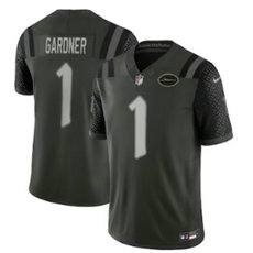Nike New York Jets #1 Ahmad Sauce Black Rivalries Stitched Football Jersey