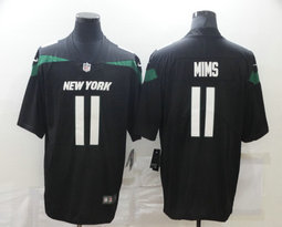 Nike New York Jets #11 Denzel Mims Black New Vapor Untouchable Authentic Stitched NFL Jersey