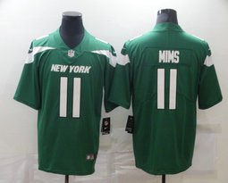 Nike New York Jets #11 Denzel Mims Green New Vapor Untouchable Authentic Stitched NFL Jersey