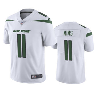 Nike New York Jets #11 Denzel Mims White New Vapor Untouchable Authentic Stitched NFL Jersey