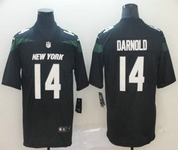 Nike New York Jets #14 Sam Darnold Black New Vapor Untouchable Limited Authentic Stitched NFL Jersey
