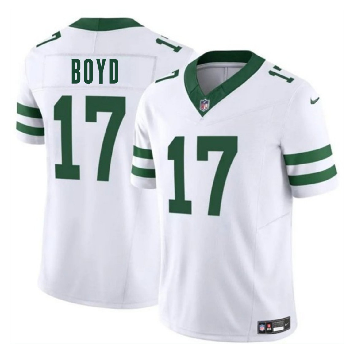 Nike New York Jets #17 Kris Boyd White Vapor Untouchable Authentic Stitched NFL Jersey