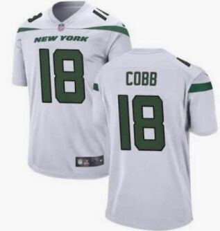 Nike New York Jets #18 Randall Cobb White Vapor Untouchable Authentic Stitched NFL Jersey