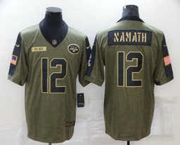 Nike New York Jets #2 Zach Wilson 2021 salute to service Authentic Stitched NFL Jersey