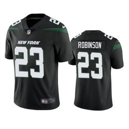 Nike New York Jets #23 James Robinson Black Vapor Untouchable Authentic stitched NFL jersey
