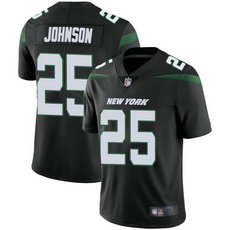 Nike New York Jets #25 Ty Johnson Black Vapor Untouchable Authentic stitched NFL jersey