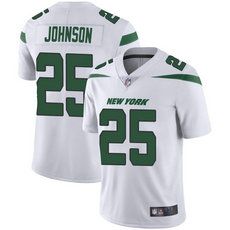 Nike New York Jets #25 Ty Johnson White Vapor Untouchable Authentic stitched NFL jersey