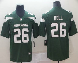 Nike New York Jets #26 Le'Veon Bell Green New Vapor Untouchable Limited Authentic Stitched NFL Jersey