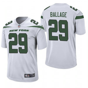 Nike New York Jets #29 Kalen Ballage White 2021 NFL Draft Vapor Untouchable Limited Jersey