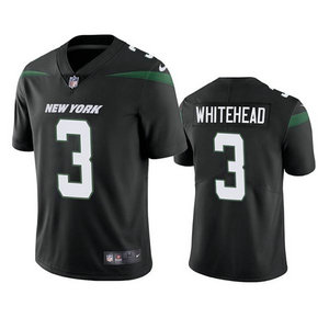 Nike New York Jets #3 Jordan Whitehead Black Vapor Untouchable Authentic Stitched NFL Jersey