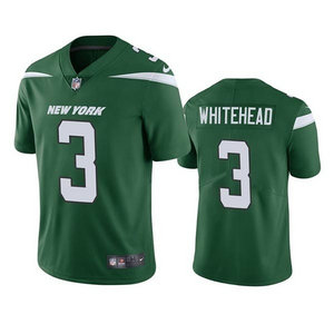 Nike New York Jets #3 Jordan Whitehead Green Vapor Untouchable Authentic Stitched NFL Jersey
