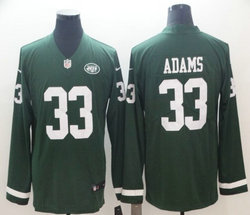 Nike New York Jets #33 Jamal Adams Green Long sleeve Authentic stitched NFL jersey