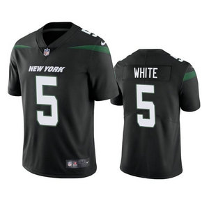 Nike New York Jets #5 Mike White Black Vapor Untouchable Authentic Stitched NFL Jersey
