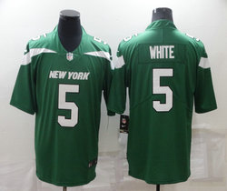 Nike New York Jets #5 Mike White Green Vapor Untouchable Authentic Stitched NFL Jersey