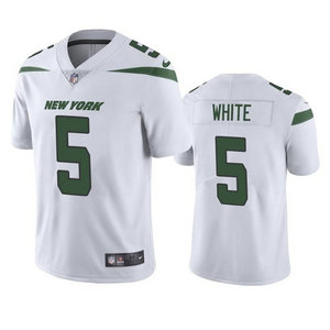 Nike New York Jets #5 Mike White White Vapor Untouchable Authentic Stitched NFL Jersey