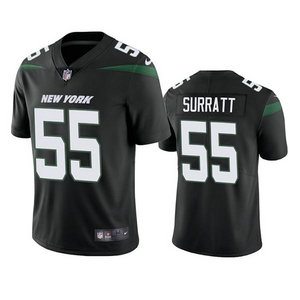 Nike New York Jets #55 Chazz Surratt Black Vapor Untouchable Authentic Stitched NFL Jersey