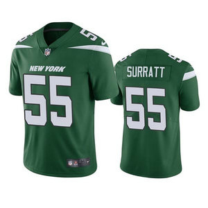 Nike New York Jets #55 Chazz Surratt Green Vapor Untouchable Limited Authentic Stitched NFL Jersey